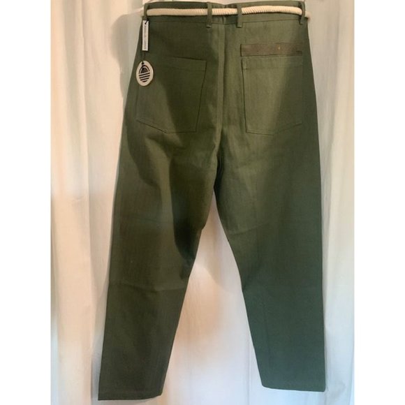 NWT UNISEX Parallel x League Hendrix Pants - Army Green - SIZE 32 - Picture 2 of 7